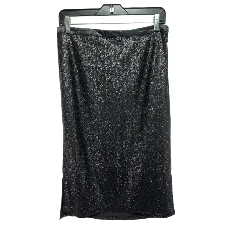 Sequined Skirt Midi By Limited In Black, Size: 6