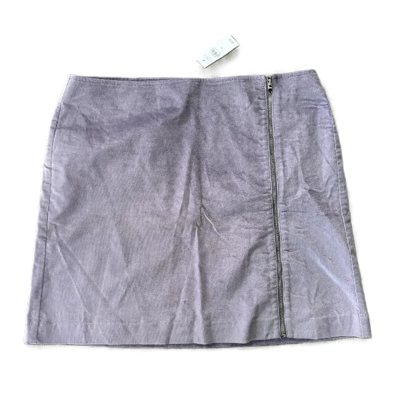 Skirt Mini & Short By Loft In Purple, Size: 14