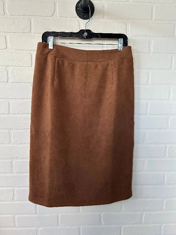 Skirt Midi By Solitaire In Brown, Size: 12