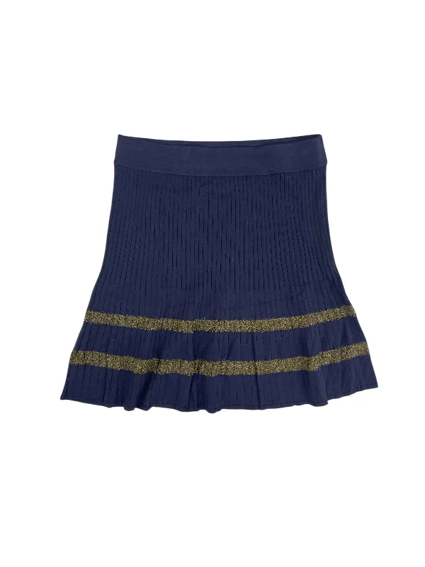 Skirt Mini & Short By Ann Taylor In Navy, Size: M