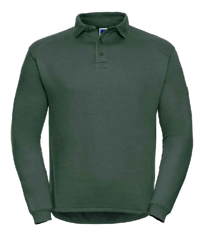 Russell Heavy Duty Collar Sweatshirt | Bottle Green