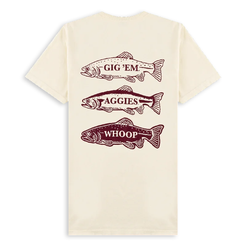 Texas A&M Aggie Triple Fish T-Shirt