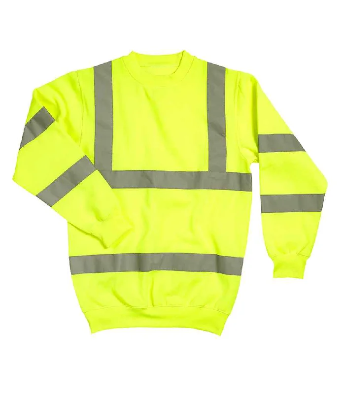 Warrior Hi-Vis Sweatshirt | Fluorescent Yellow