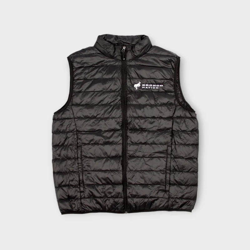 Bronco Nation - Packable Down Vest