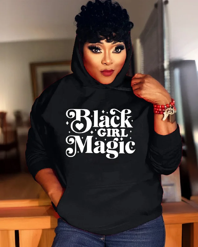 Black Girl Magic Long-sleeved Hoodie