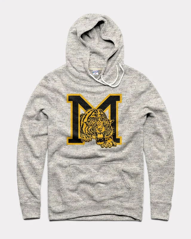 Missouri Tigers Monogram Athletic Grey Hoodie