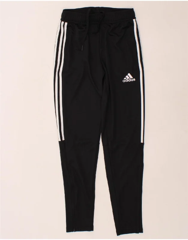 ADIDAS Womens Aeroready Tracksuit Trousers UK 10 Small  Black Polyester