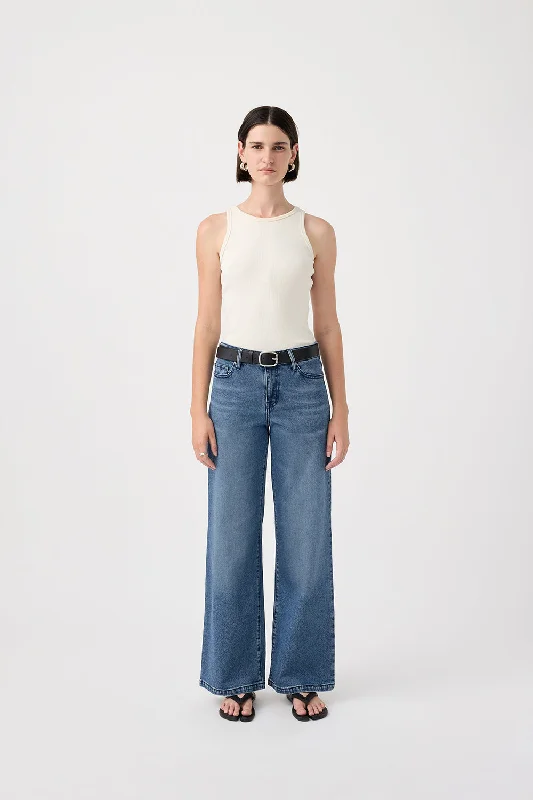 Mia Mid Wide Leg Jean Twilight