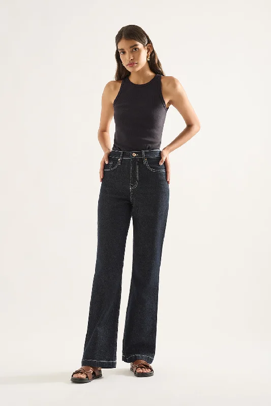 Farrah High Flare Jean Rinse