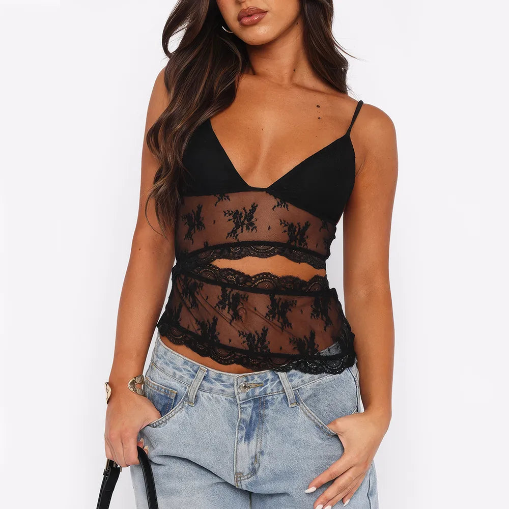 Floral Lace Cami Top