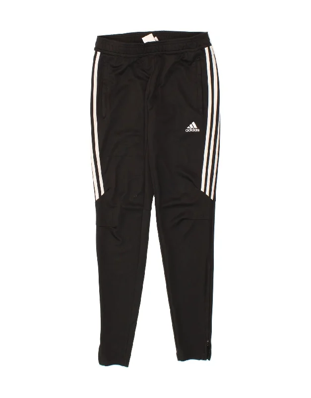 ADIDAS Womens Climacool Tracksuit Trousers UK 4/6 XS Black Polyester