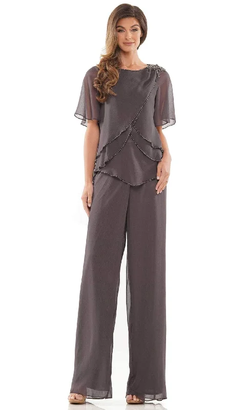 Marsoni by Colors M321 - Short Sleeves Bateau Neck Pantsuit