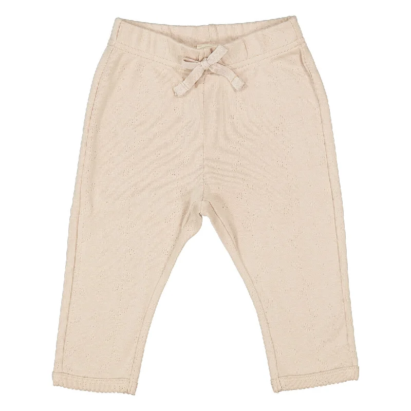 Pitti Pointelle Rib Leggings in Doe by MarMar Copenhagen - Last Ones In Stock - 2-12 Months