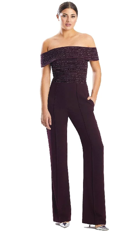 Alexander by Daymor 1751S23 - Off-Shoulder Formal Jumpsuit