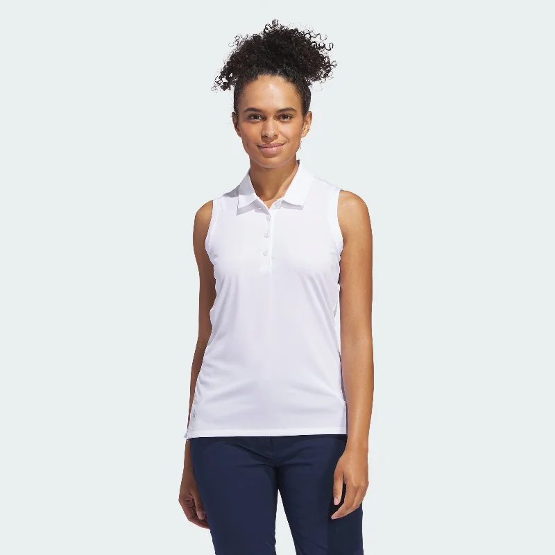 Women's adidas Ultimate365 Solid Sleeveless Polo Shirt