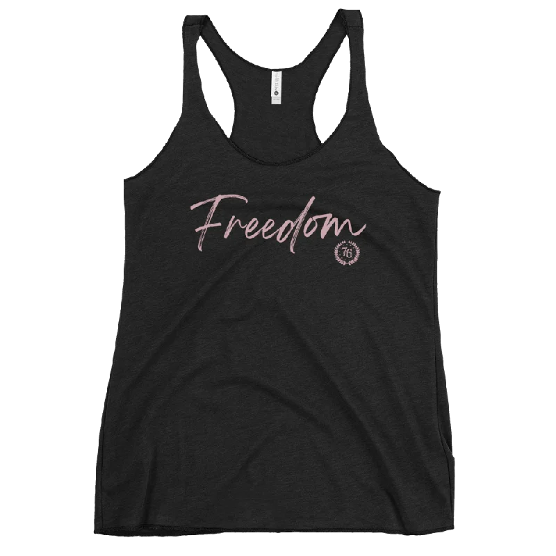 Freedom Script Women's Racerback Tank