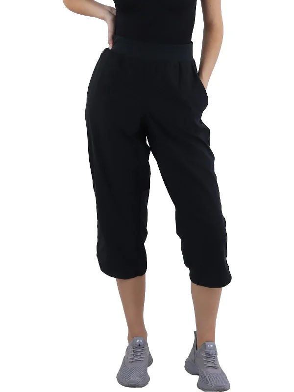 Womens Fitness Workout Capri Pants