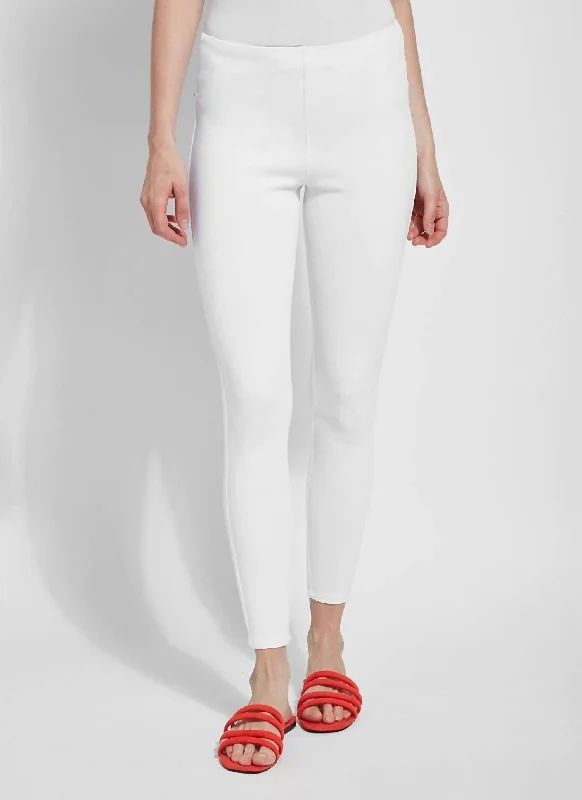 Toothpick Denim Leggings In White