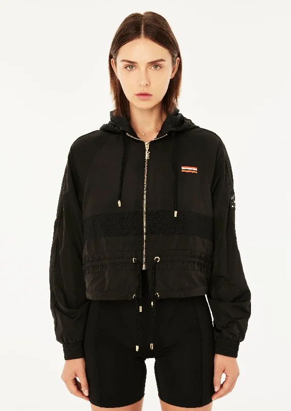 CROPPED MAN DOWN JACKET BLACK