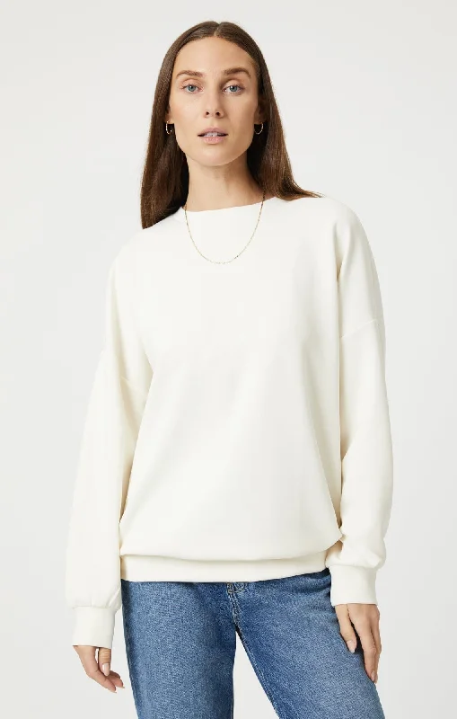 SWEATSHIRT IN ANTIQUE WHITE