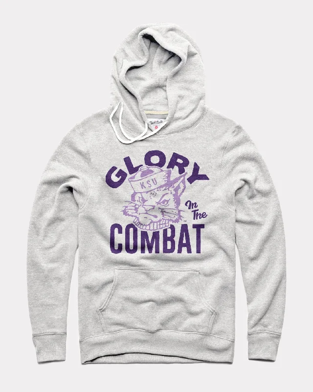 Glory in the Combat K-State Ash Grey Hoodie