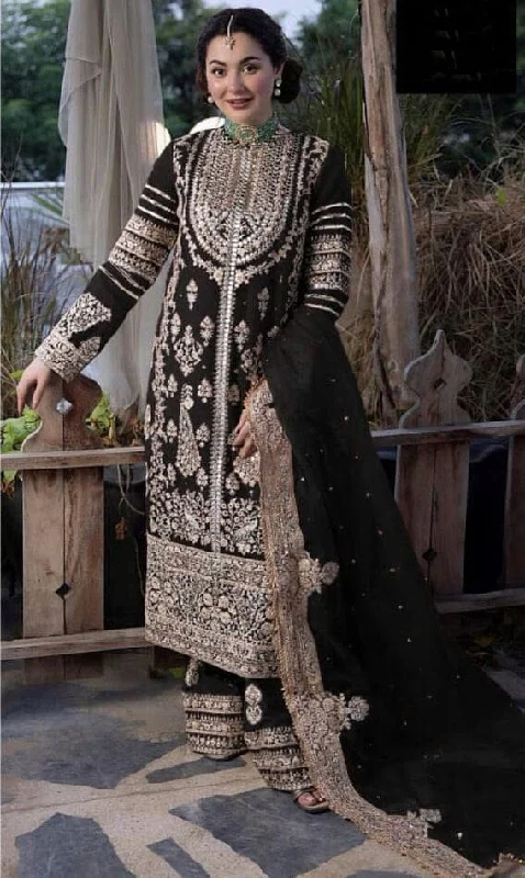 SR 1612 Black Festive Georgette Heavy Embroidered Suit in New Colors