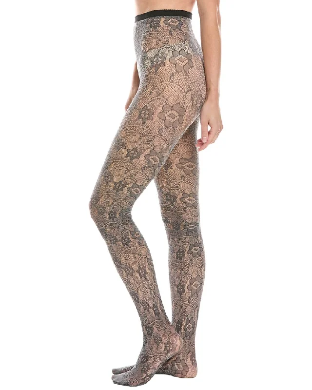 HIGH HEEL JUNGLE Rose Enchere Lace Tights