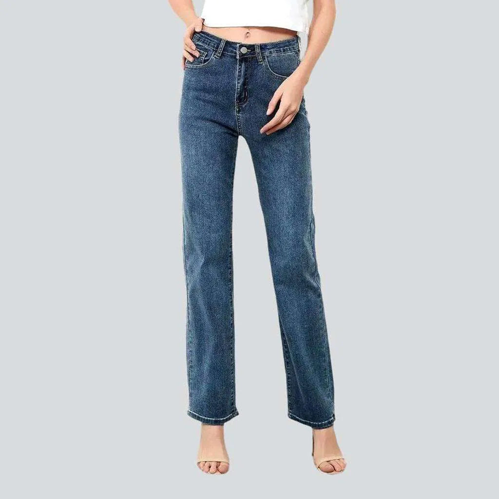 Stylish straight jeans for women