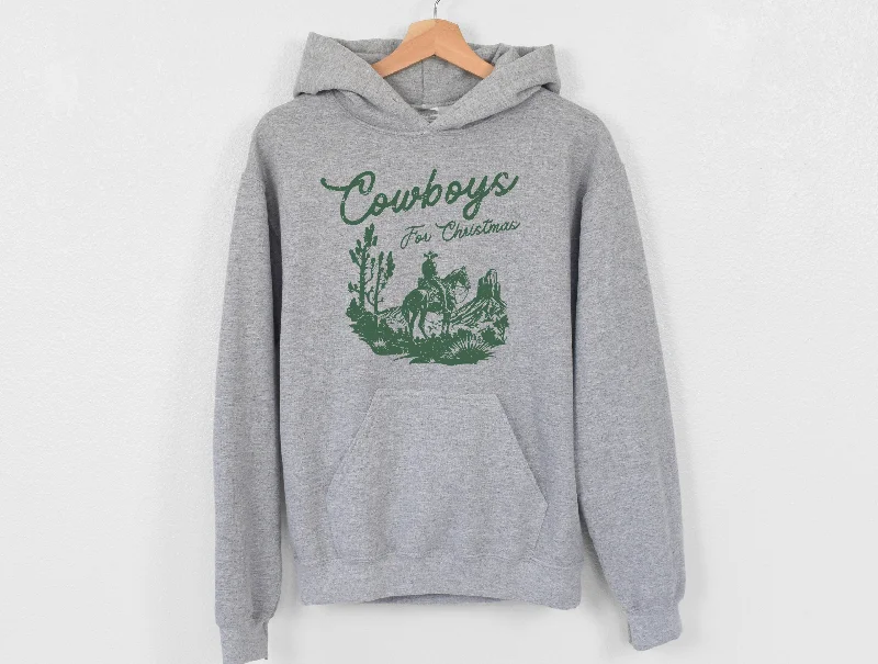 cowboys for christmas hoodie