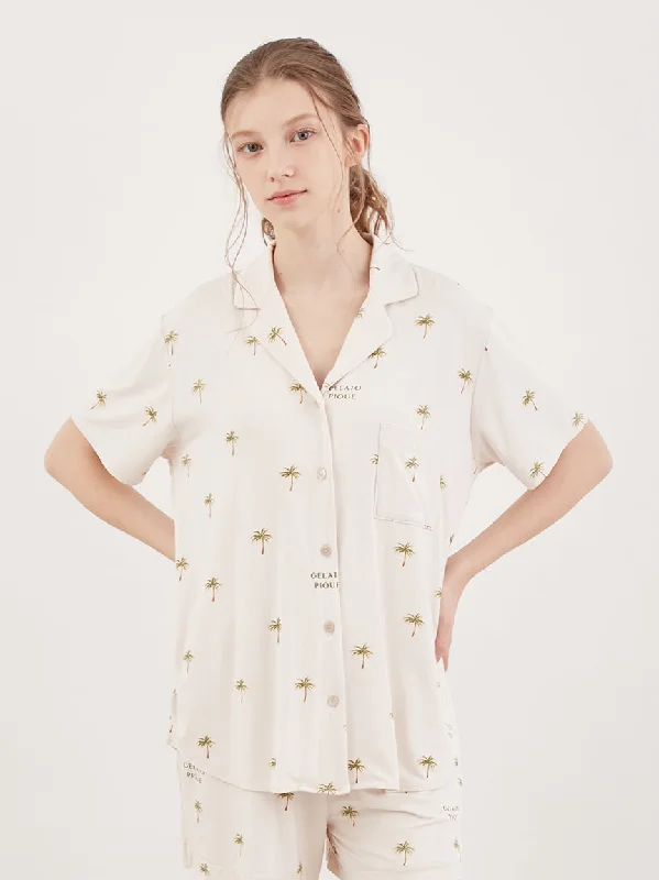 Fruit Motif Loungewear Sleep Shirt