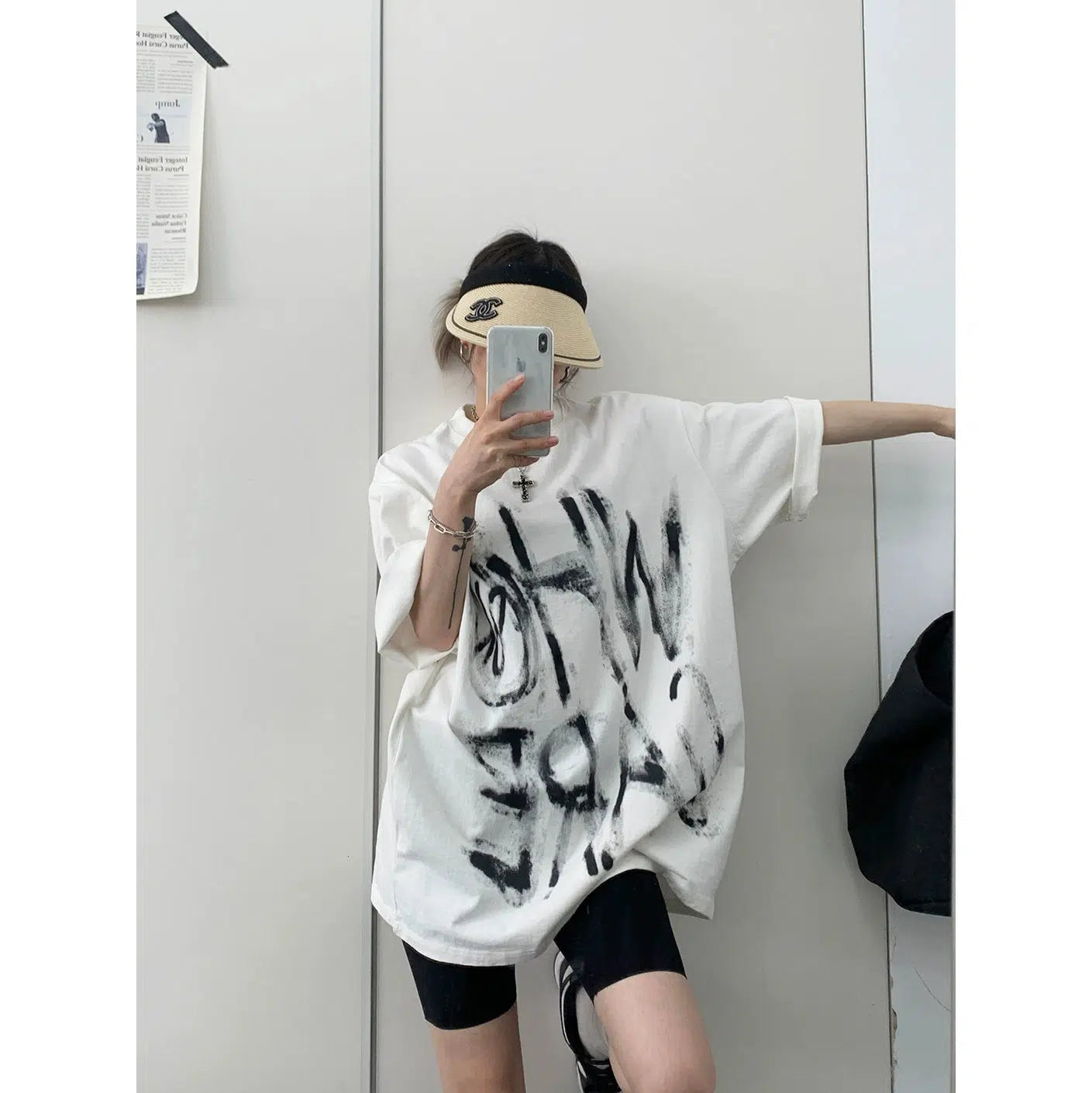 Oversized Printed Graphic T-Shirt