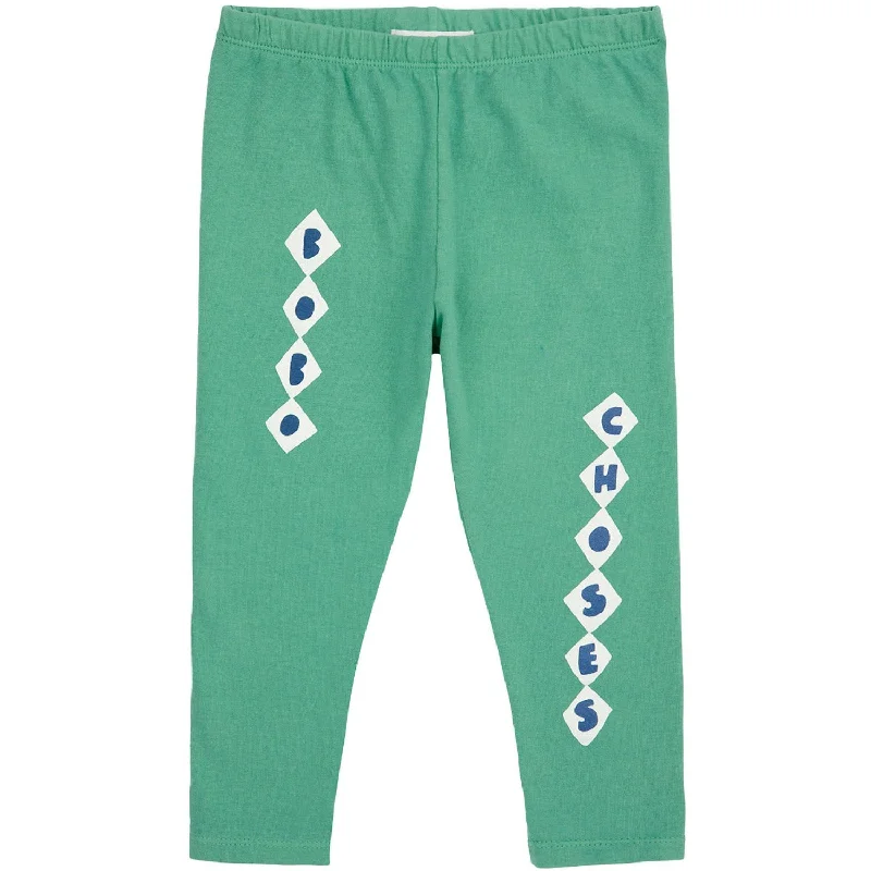 Bobo Choses Green Bobo Choses Diamonds Legging