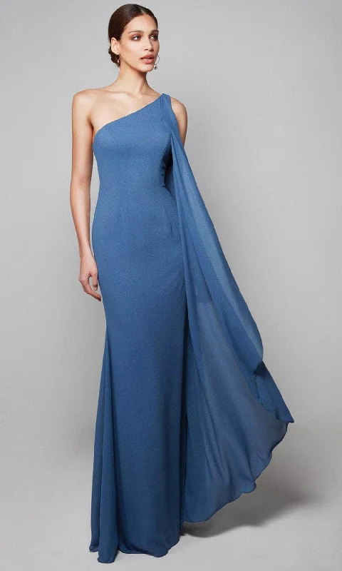 Alyce Paris - Cascade One Shoulder Evening Dress 27603