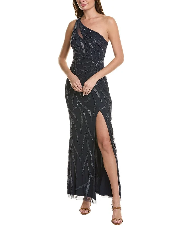 Aidan Mattox Fully Beaded Gown