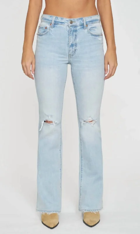 Covergirl Mid Rise Boot Cut Jean In Gifted Distressed