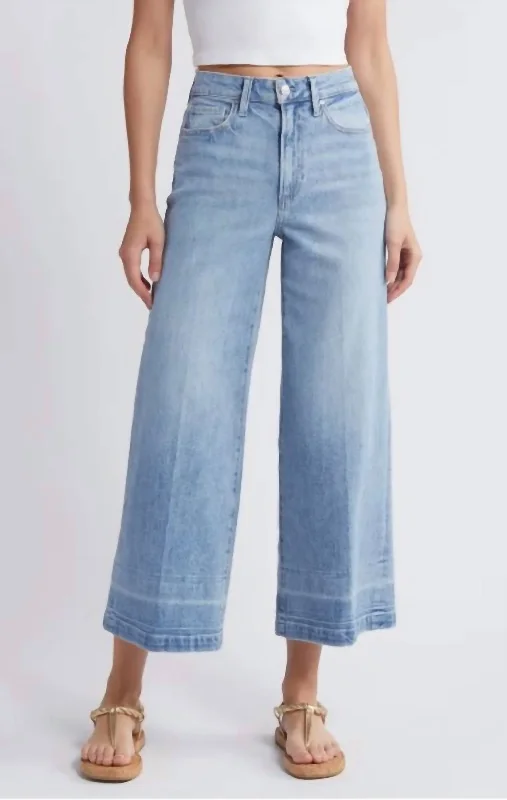 Harper Ankle Wide Leg Jeans In Larissa