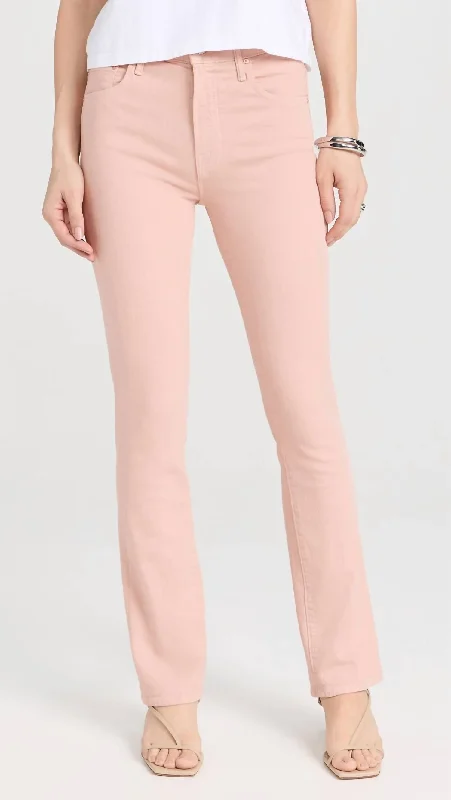 Insider Hover High Rise Straight Jeans In Peach Parfait