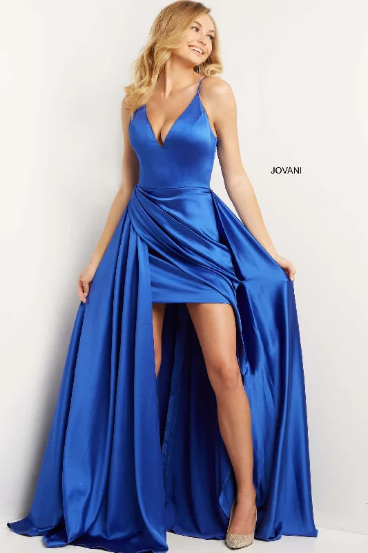 Jovani 07550 High Low Spaghetti Strap Prom Dress