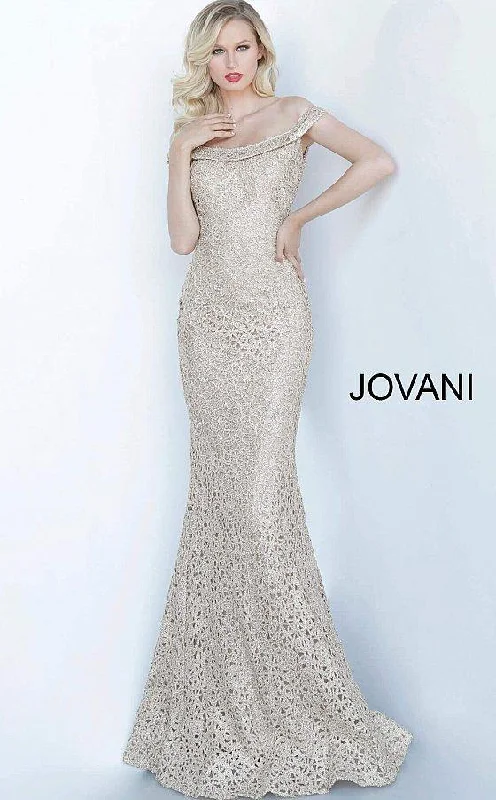 Jovani 63815 Long Off Shoulder Prom Dress